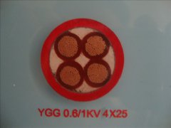 YGG 0.6/1KV 4*25硅橡胶移动柔性电缆