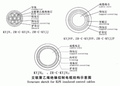 KYJV，KYJVP，KYJV22额定电压0.6/1kV交联聚乙烯绝缘控制电缆