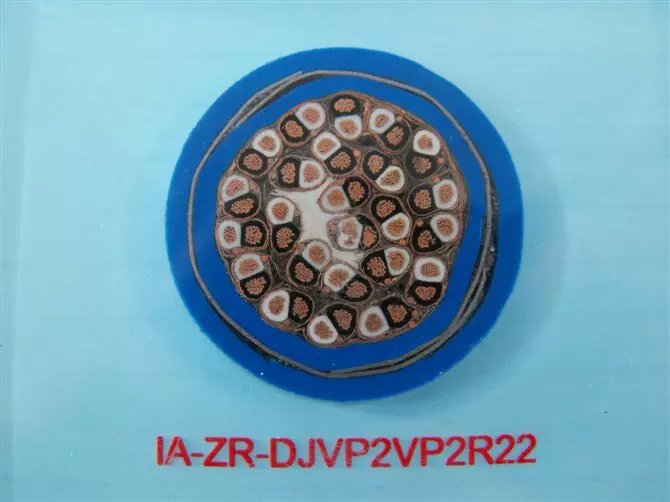 IA-ZR-DJVP2VP2R22 24*2*1.0蓝色护套阻燃计算机本安屏蔽电缆